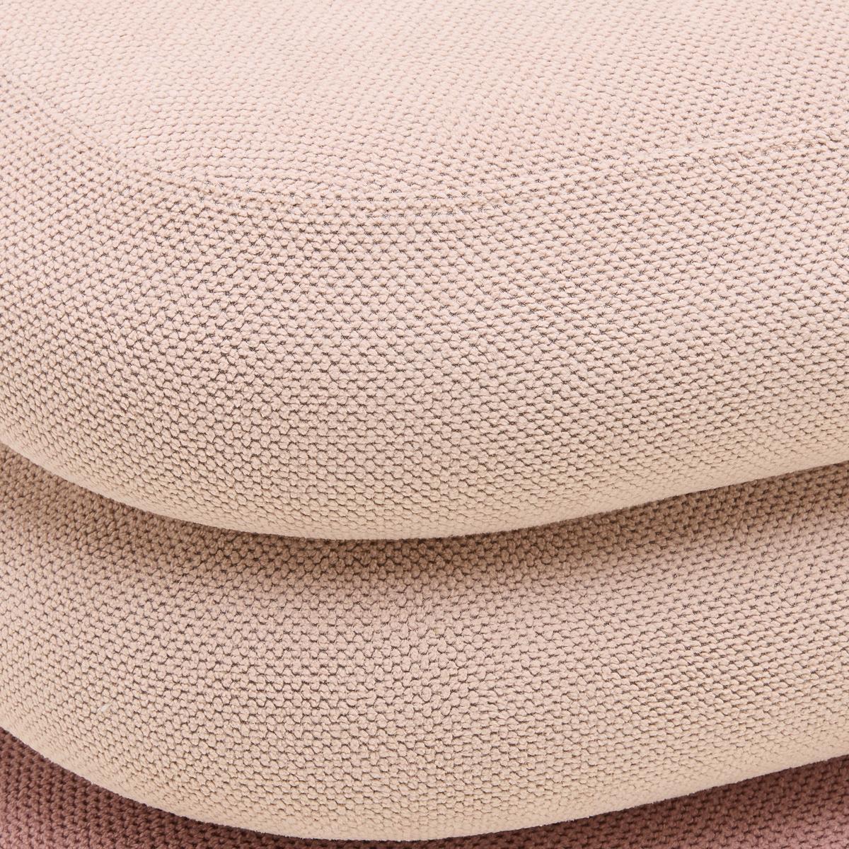 Taburetka SOPHIE, ružová/tmavotužová ženilka - svetlohnedá/červenohnedá, Modern, kompozitné drevo/textil (39,5/40/39,5cm) - Mömax