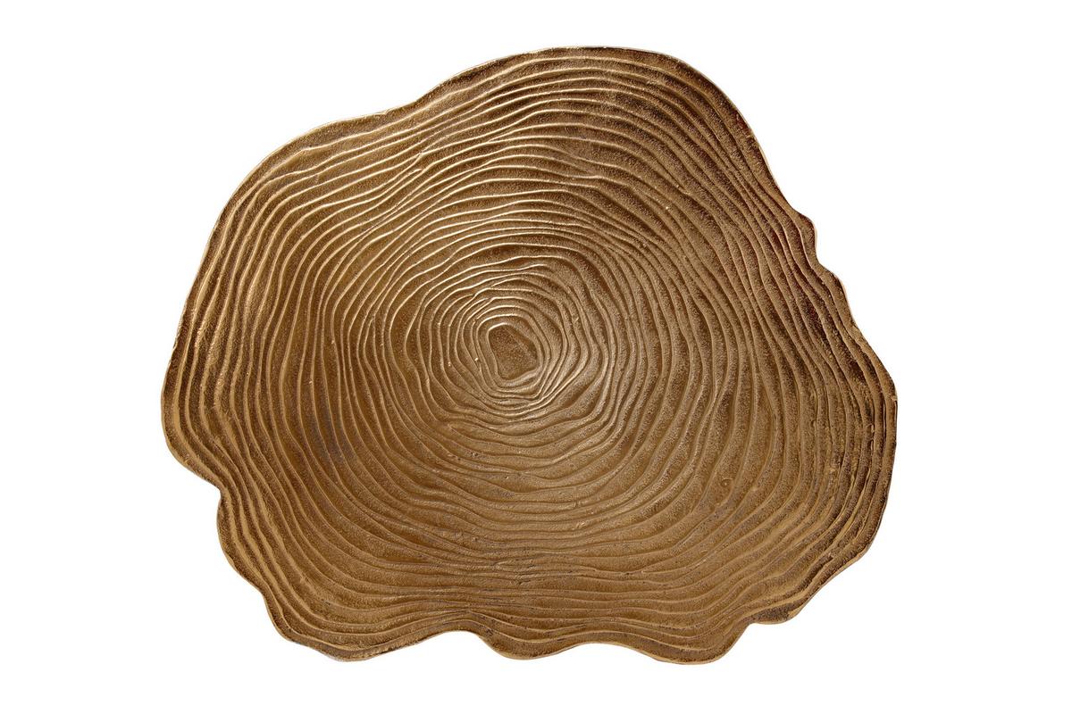 PRÍRUČNÝ STOLÍK WOOD ART 225 GOLD - čierna/zlatá, Design, kov (50/65/56cm) - MID.YOU
