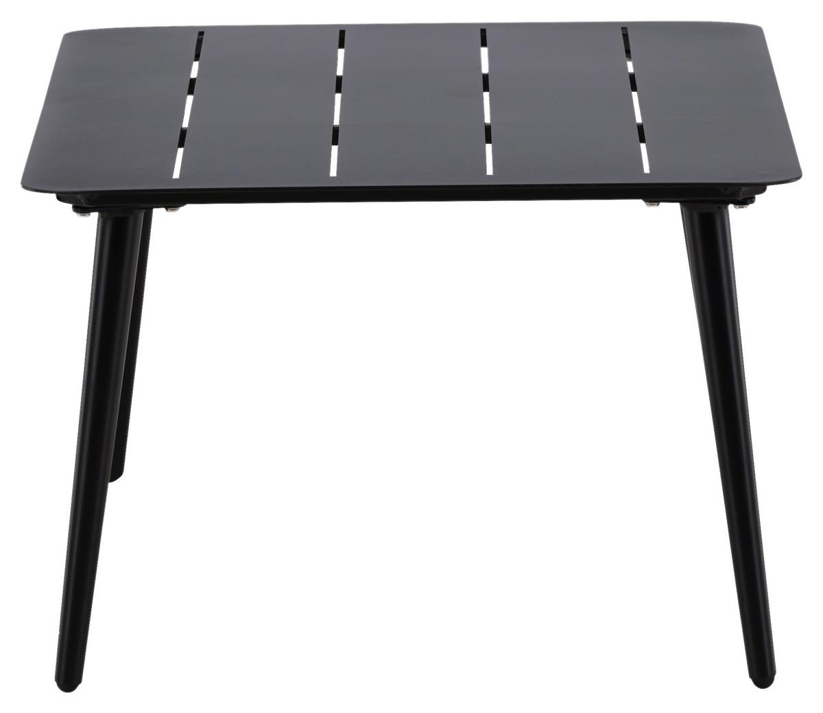 Loungetisch Lina - Schwarz, KONVENTIONELL, Metall (100/60/40cm) - Gardenson