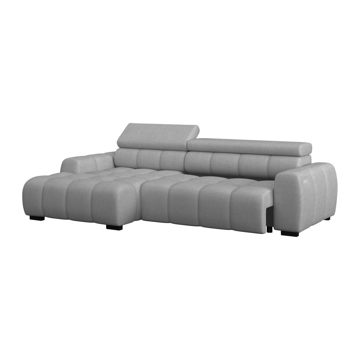Ecksofa Fargo S Grau, B: 168cm - Schwarz/Grau, Trend, Textil (168/285cm)
