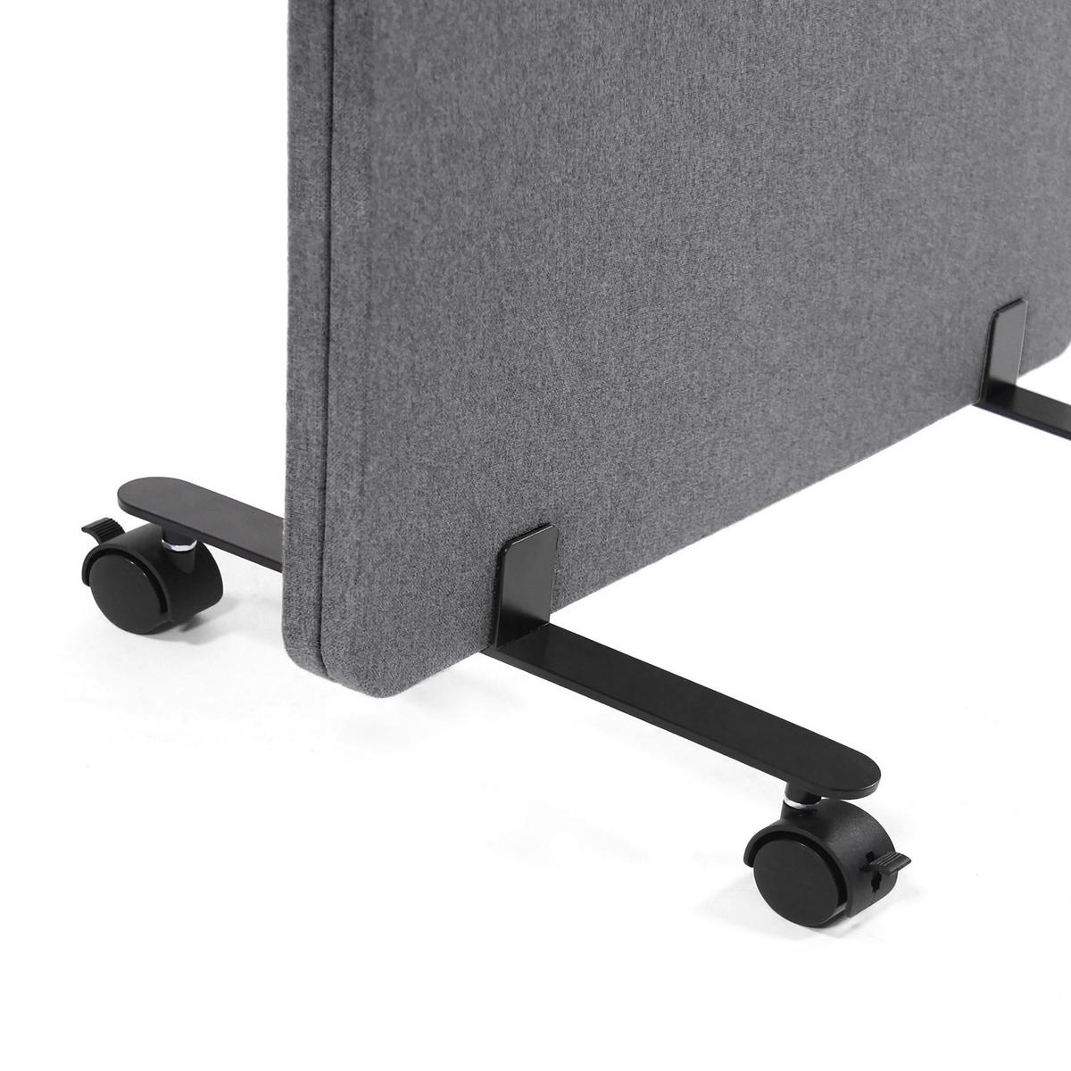 Trennwand Flexmiut - Dunkelgrau, Basics, Kunststoff/Textil (60/177/3cm) - MID.YOU