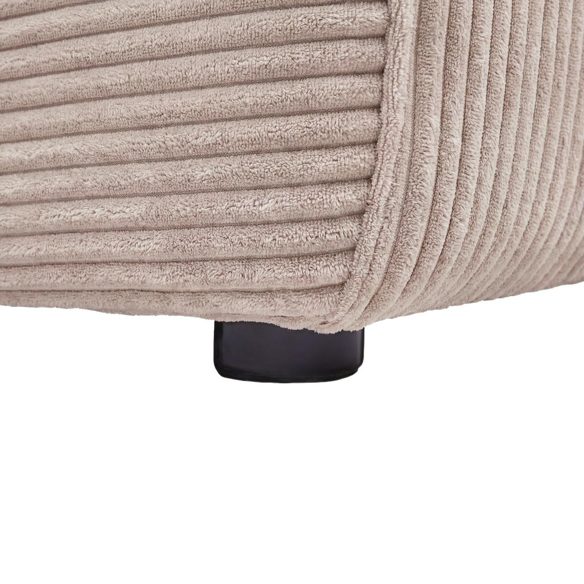 Rohová sedačka DAVE, obojstranná, ružový menčester - ružová, Modern, textil (227/146cm) - Based