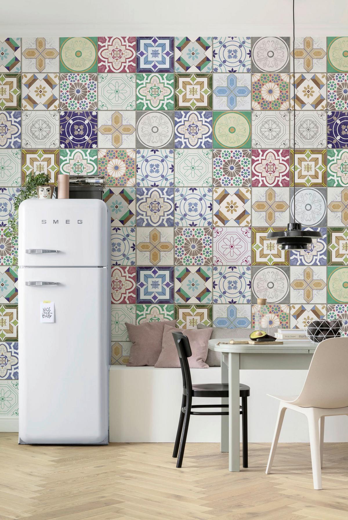 Vliestapete Marrakech Mosaik - Multicolor, Basics (400/250cm) - Komar