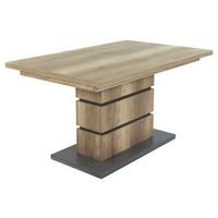 Esstisch Ausziehbar Bea 140-190x86 Cm Eiche Dekor - Anthrazit/Braun, MODERN, Holzwerkstoff (140/86/75cm) - MID.YOU