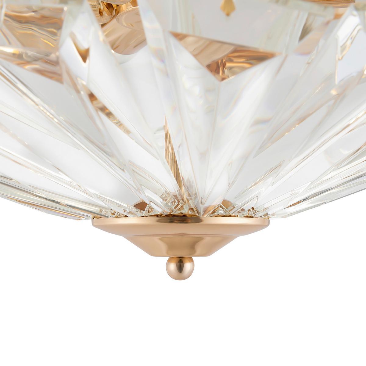 Deckenleuchte Facet - Goldfarben, Basics, Glas/Metall (48,6/22,8/48,6cm) - MAYTONI