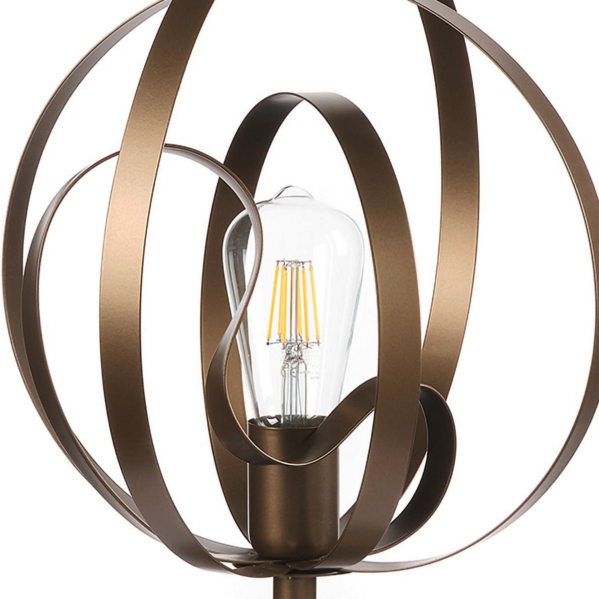 Tischleuchte 4963/l - Bronzefarben, Design, Metall (30/37cm)