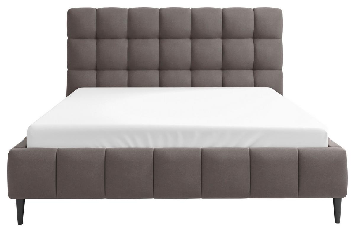 Polsterbett Magic Schlammfarben 180x200 cm - Schlammfarben/Schwarz, MODERN, Holz/Holzwerkstoff (180/200cm) - MID.YOU