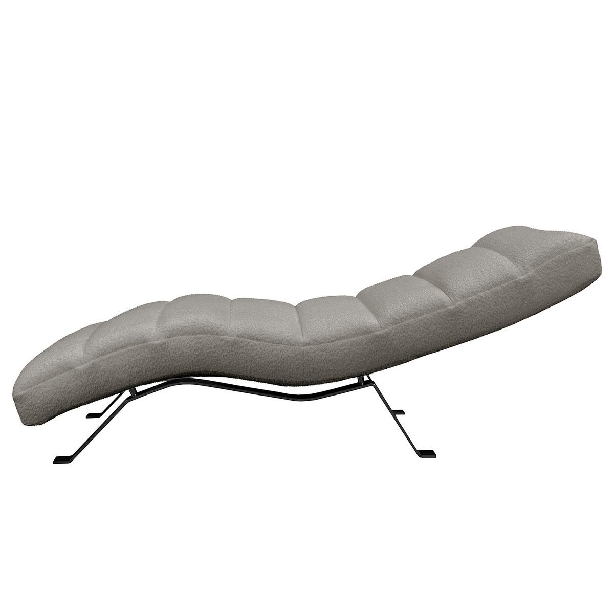 Relaxliege Swing Black Dunkelgrau B: 65 Cm - Dunkelgrau/Schwarz, Design, Textil (65/65-95/171cm) - Livetastic