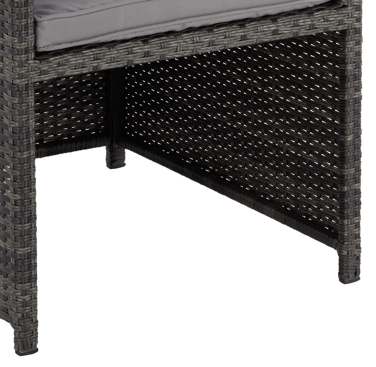 Kerti Szett Emma - barna/fekete, Modern, műanyag/textil - Luca Bessoni