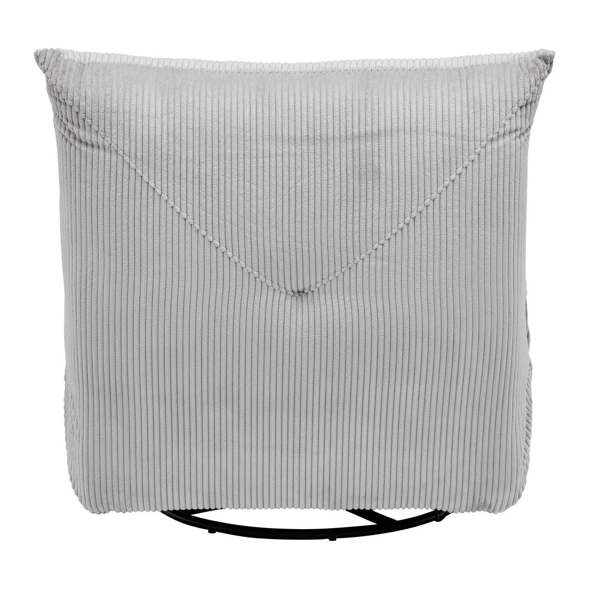 Relaxační kŕeslo ALURA, světle šedá barva - černá/světle šedá, Moderní, kov/dřevo (90/92/90cm) - Bessagi Home
