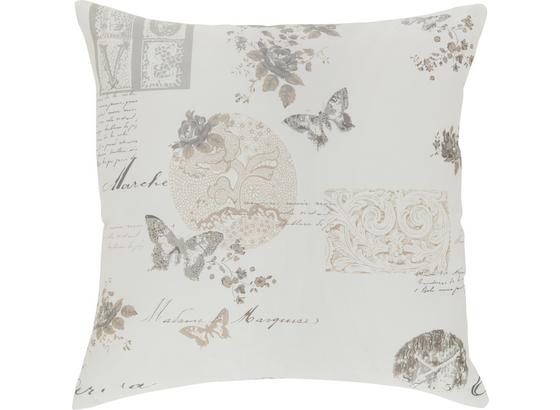 Polštář Ozdobný Fleur - šedá/bílá, Romantický / Rustikální, textil (45/45cm) - Mömax modern living Polštář Ozdobný Fleur - šedá/bílá, Romantický / Rustikální, textil (45/45cm) - Mömax modern living