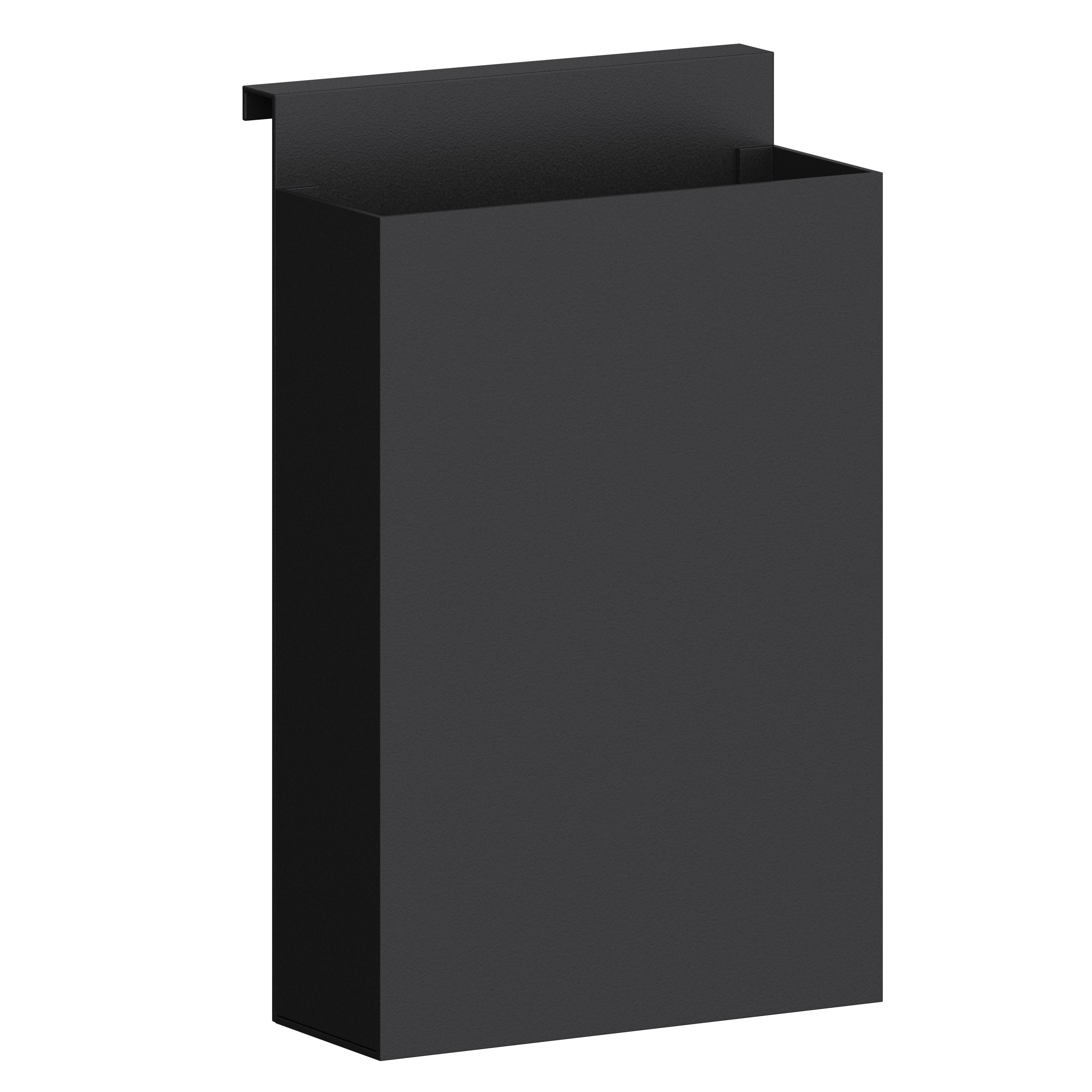 Stojan na kuchynské potreby šírka/výška: 15/28,5 cm - čierna, Modern, kov (15/28,5/7,5cm) - System Style