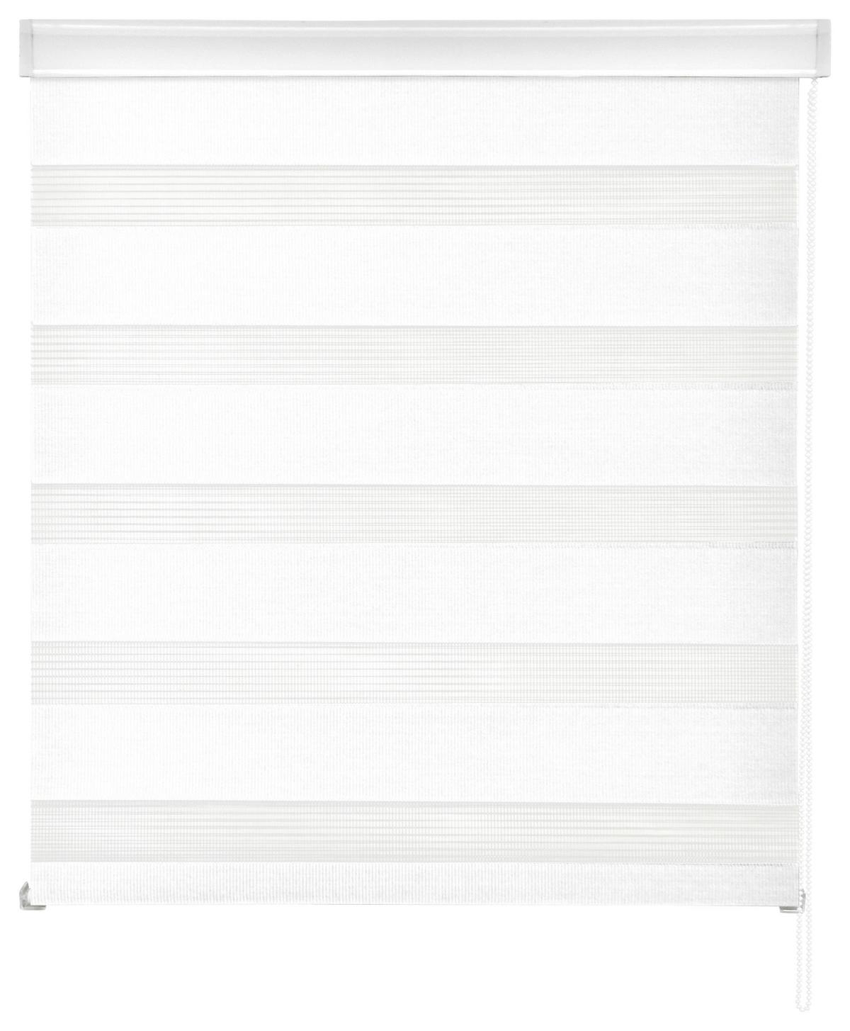 Doppelrollo Emanuel Halbtransparent 45x160 Cm - Weiß, MODERN, Kunststoff/Textil (45/160cm) - Luca Bessoni