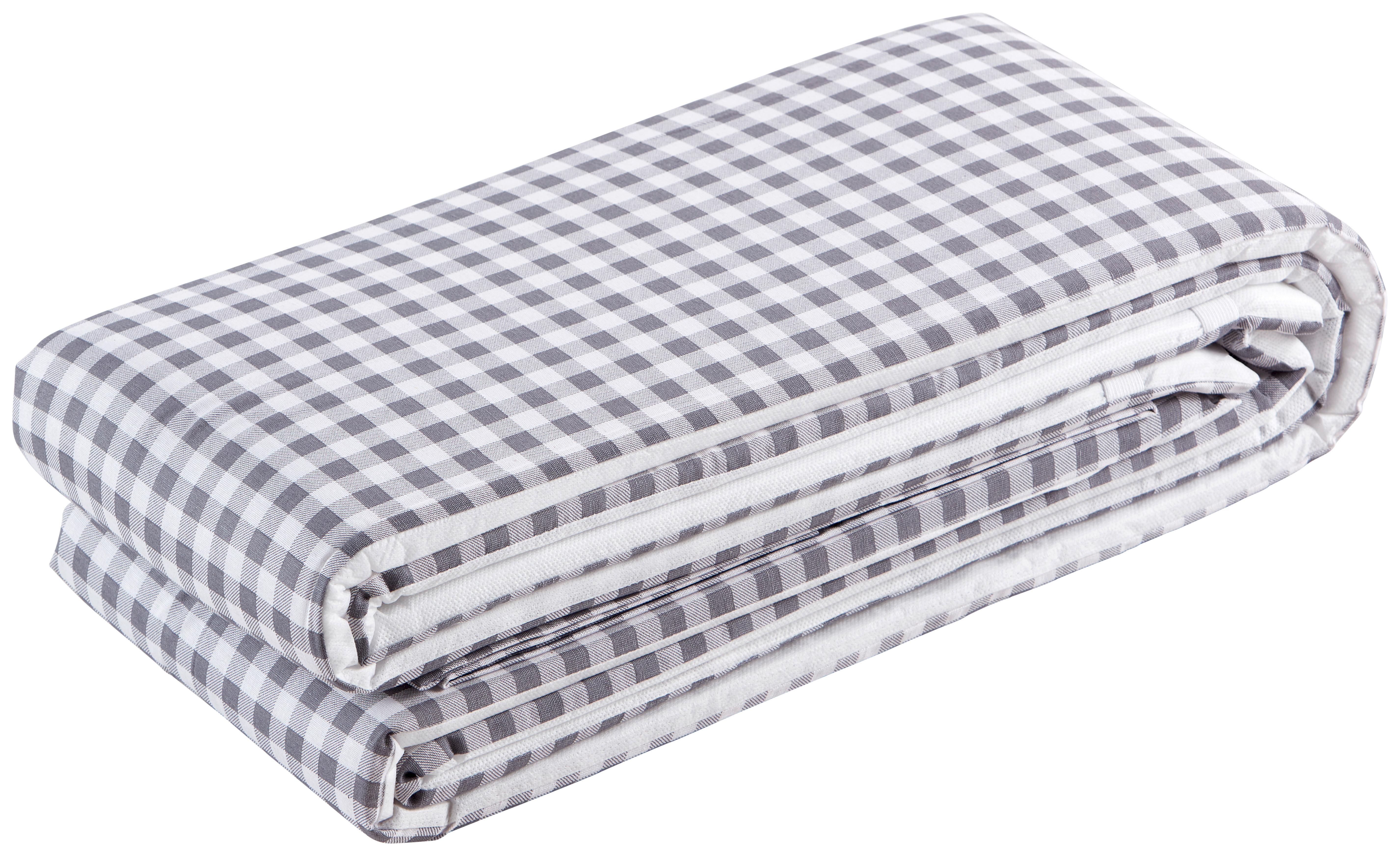 Auflage für Bierbank 3er-Set Adrian 220x25cm/240x70cm - Weiß/Grau, KONVENTIONELL, Textil - Ondega