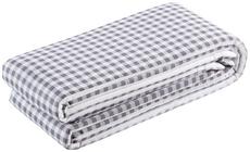 Auflage-Set ADRIAN von Ondega aus Baumwolle/Polyester in Grau/Weiß mit Karo-Muster