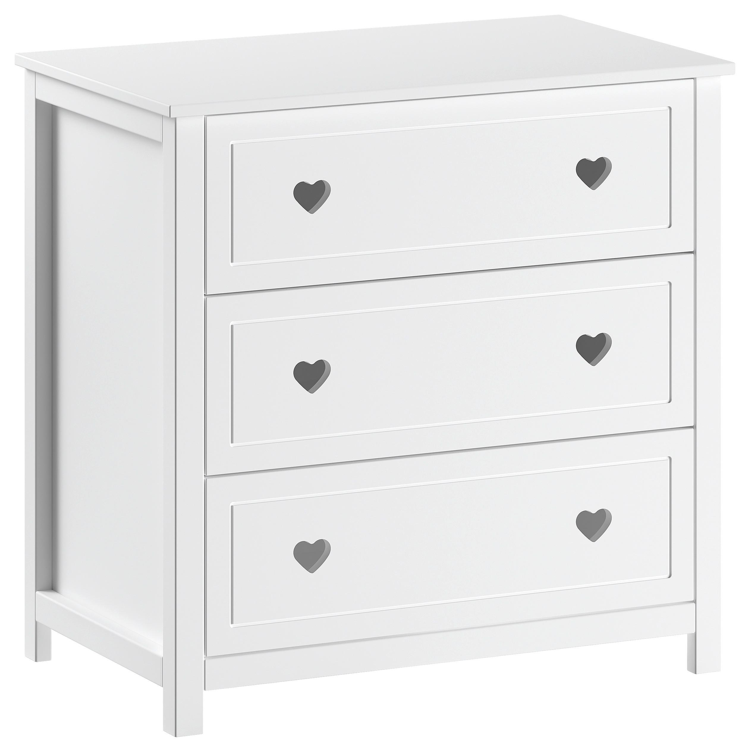 KOMMODE Amori Weiß B: 90cm - Weiß, MODERN, Holz/Holzwerkstoff (90/89/76cm) - Vipack