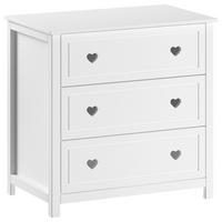 KOMMODE Amori Weiß B: 90cm - Weiß, MODERN, Holz/Holzwerkstoff (90/89/76cm) - Vipack