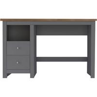 Schreibtisch Emerald Eichefarben 120 cm - Eichefarben/Eiche grau, Design, Holzwerkstoff (120/76/50cm) - MID.YOU