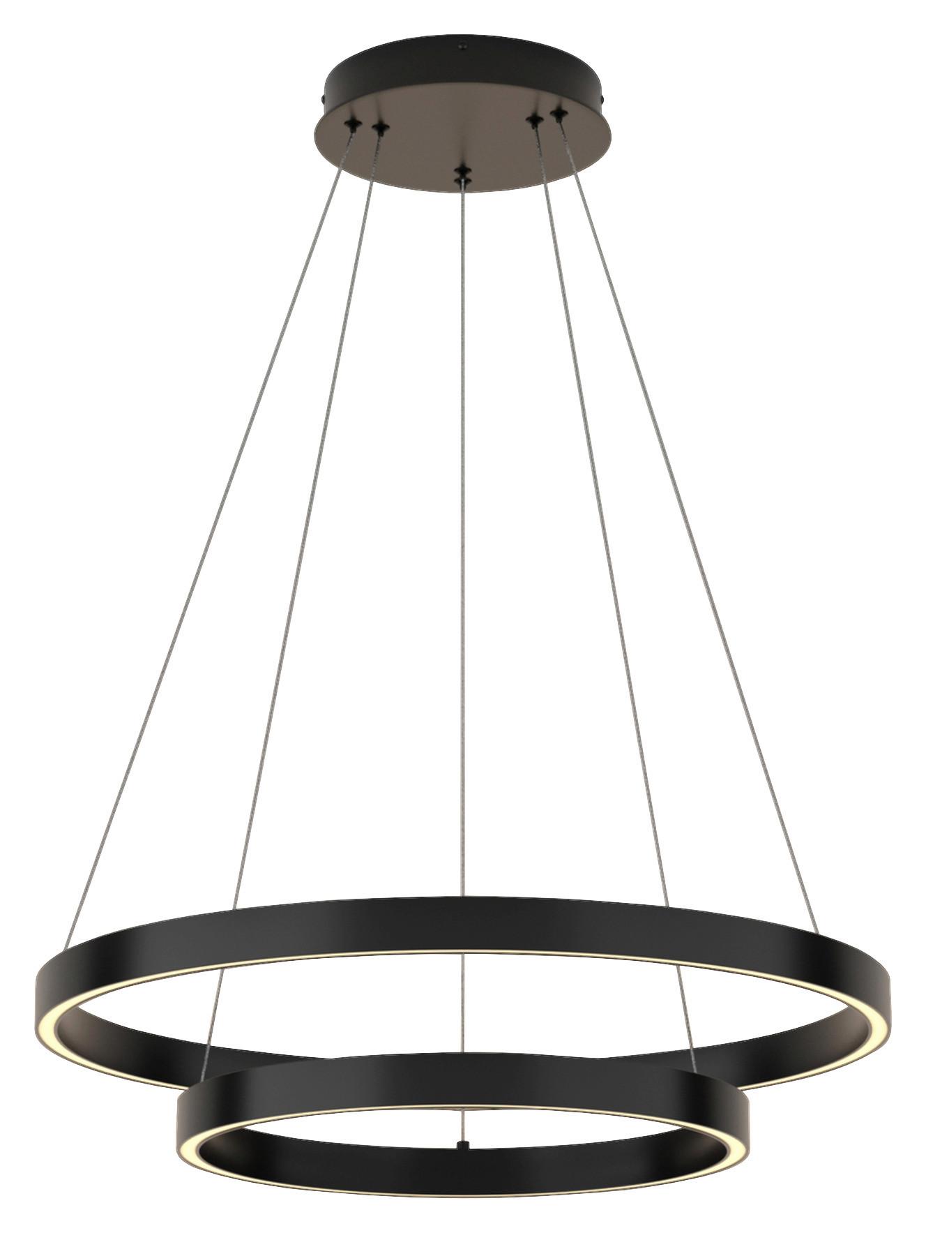 Pendelleuchte Rim - Schwarz, Basics, Metall (60/100/60cm) - MAYTONI