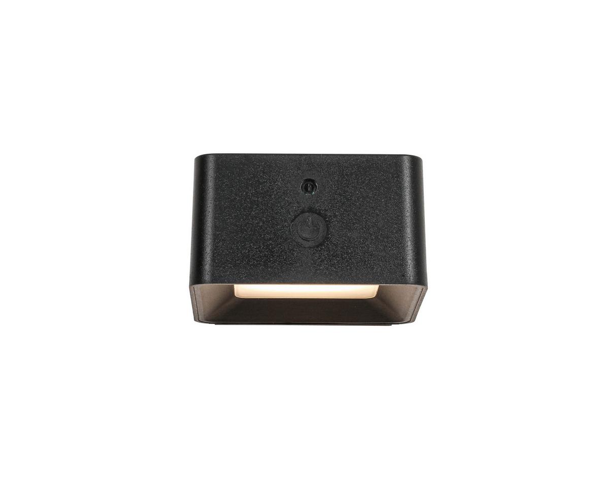 NÁSTĚNNÉ LED SVÍTIDLO QIOP - černá, Moderní, kov/plast (8,6/8/4,5cm) - Mömax