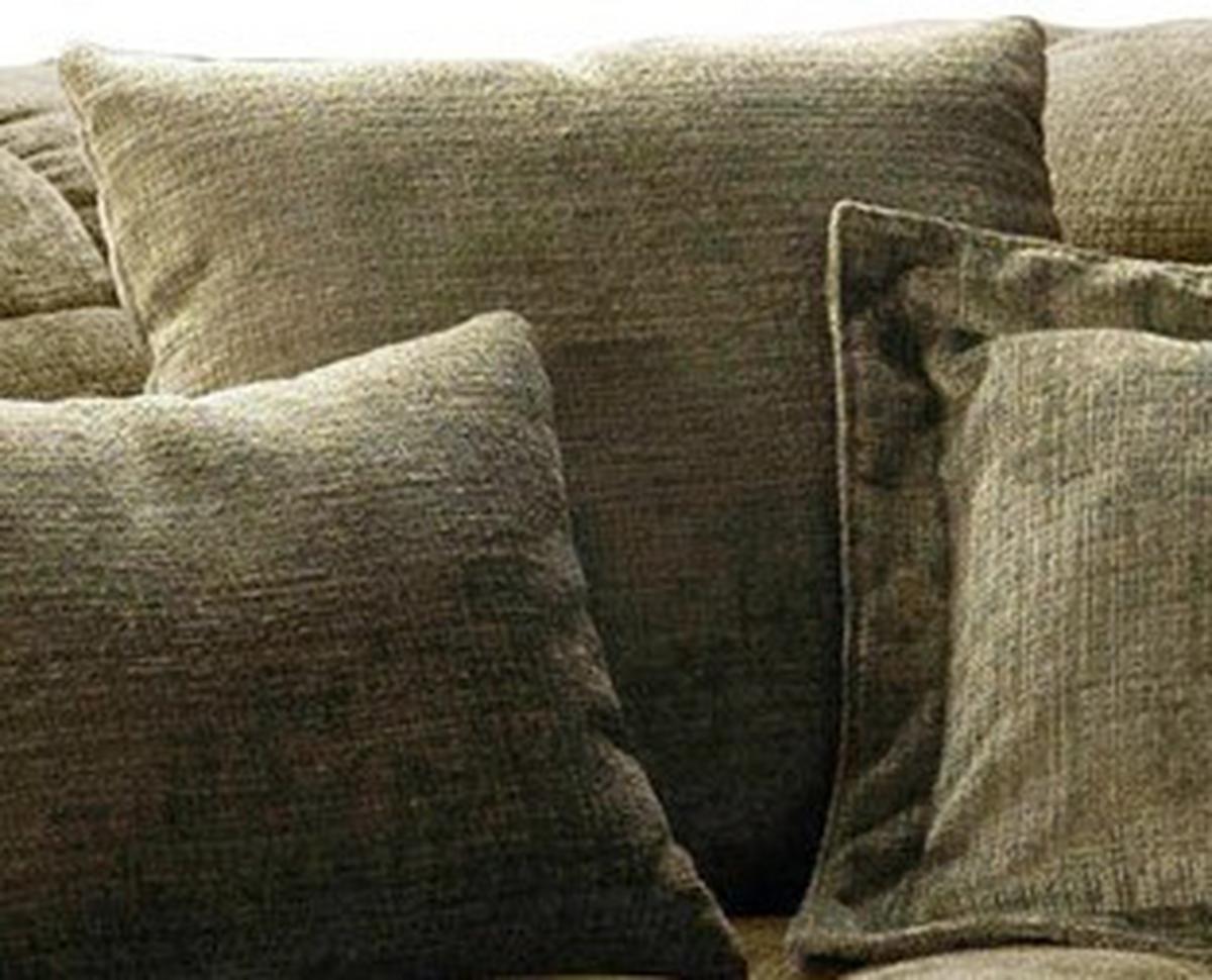 Velký polštář NEW YORK, olivově zelený velur - Moderní, textil (55/55cm) - Premium Living