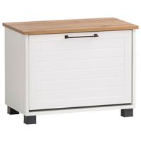 GARDEROBENBANK JELDA SCHUHBANK - Eichefarben/Schwarz, Holzwerkstoff (62/47,2/34,1cm) - MID.YOU