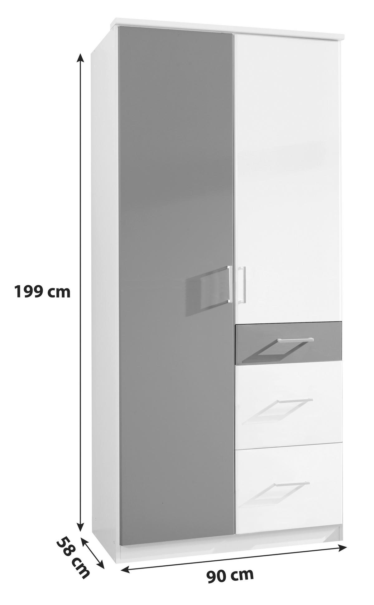 Moderner Drehtürenschrank