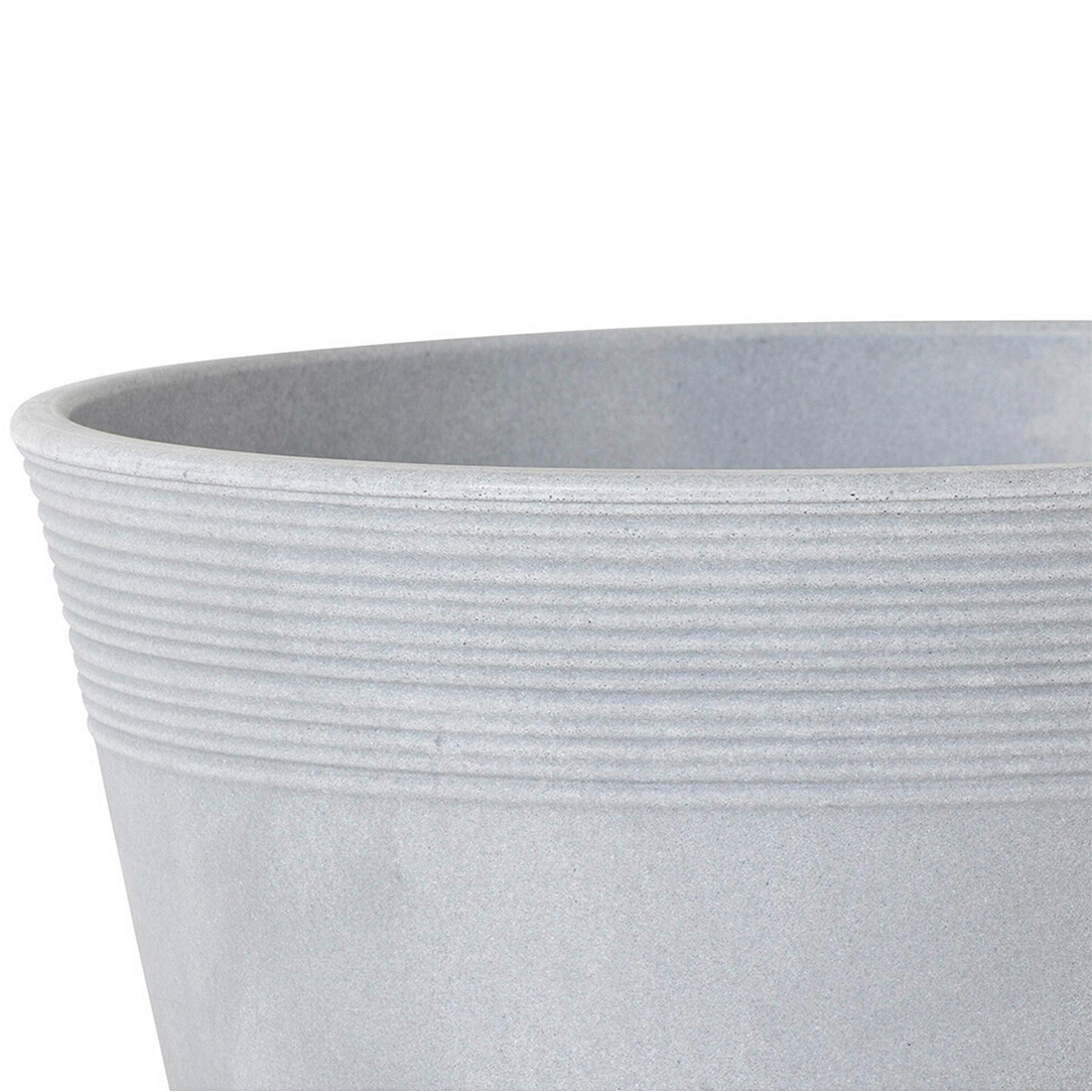 Pflanzentopf Grau D: 43 Cm - Grau, Basics, Kunststoff (43/36cm) - Siena Garden