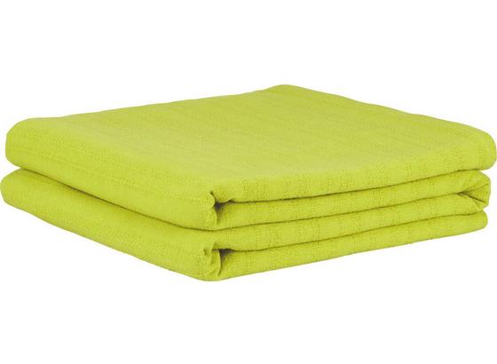 Přehoz Solid One -ext- - zelená, textil (240/210cm) - Based Přehoz Solid One -ext- - zelená, textil (240/210cm) - Based