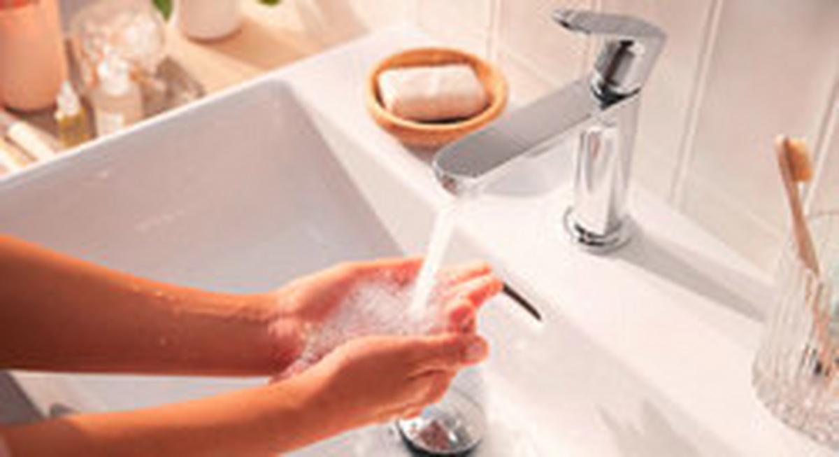 Waschtischarmatur Hg Rebris S Wtm Chrom H: 14,3 Cm Flexibel - Chromfarben, Basics, Metall (5,2/14,3/14,7cm) - Hansgrohe