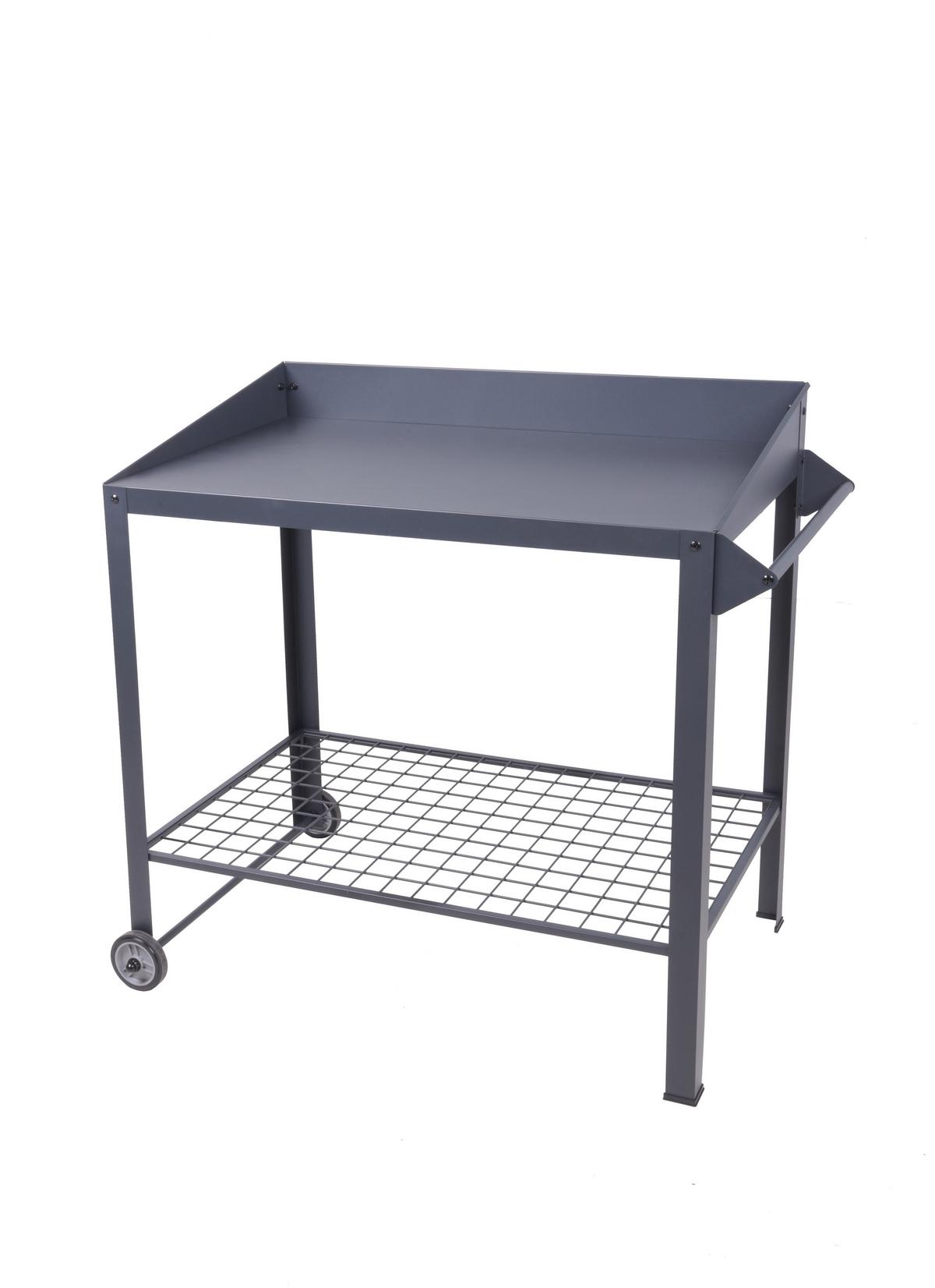 Pflanztisch Mobiler Pflanztisch Diana - Anthrazit, Basics, Metall (90/90/55cm)