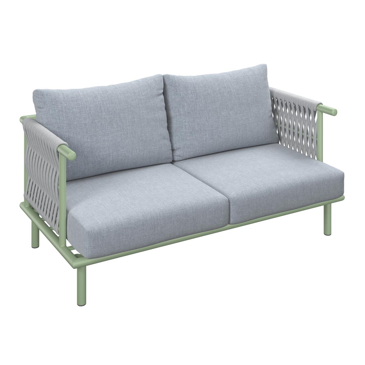 Loungegarnitur Daytona - Alufarben/Naturfarben, MODERN, Holz/Kunststoff - Beldano