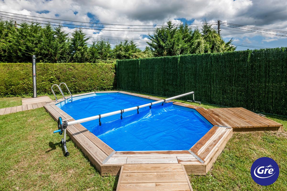 Schutzplane Planenaufroller - Alufarben, KONVENTIONELL, Metall (5,5cm) - Gre