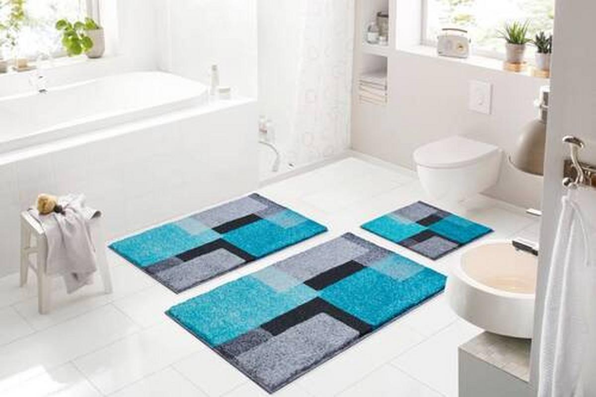 KOBERČEK DO KÚPEĽNE B4559-076001174 - čierna/sivá, Basics, textil (50/60cm) - Grund
