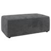 Hocker Wien, Dunkelgrau B: 112 cm - Dunkelgrau/Schwarz, MODERN, Textil (112/44/66cm) - Trendmanufaktur