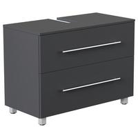 Waschbeckenunterschrank Mondial Graphitfarben B: 85 cm - Graphitfarben, MODERN, Holzwerkstoff (85/63/41,6cm) - MID.YOU