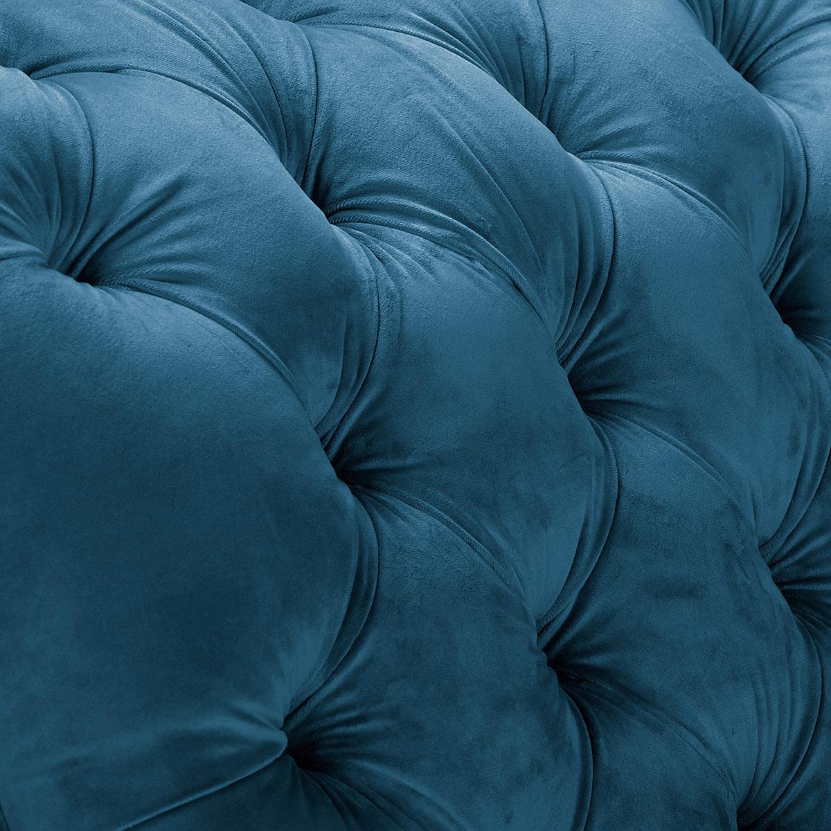 Récamiere Pako Dunkelblau B: 185cm - Braun/Dunkelblau, Design, Textil (185/93/75cm) - Livetastic