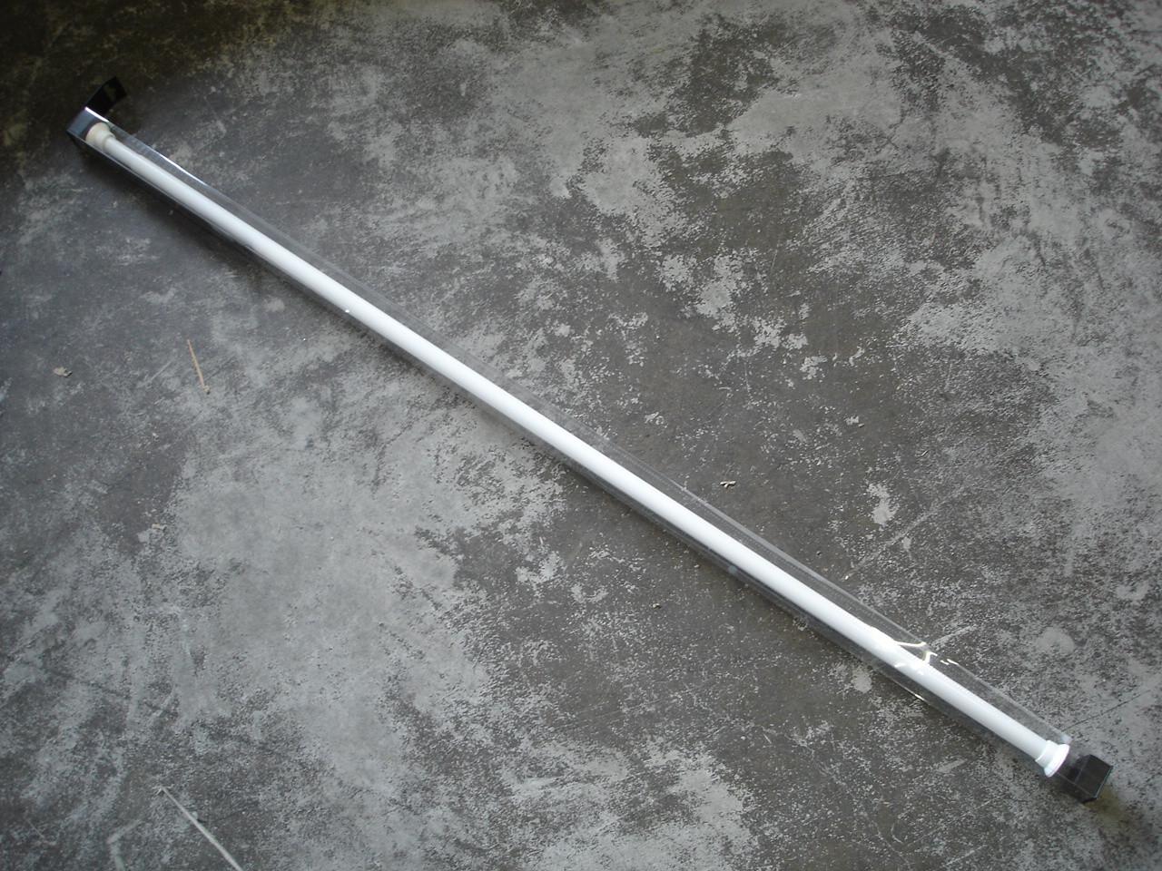 Duschvorhangstange Weiß ausziehbar L: 70-120 cm - Weiß, Metall (70cm)