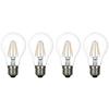 LED-žiarovka Multi, E27,max. 4 Watt,4 Ks - průhledné, kov/sklo (6/10,6cm) - Modern Living
