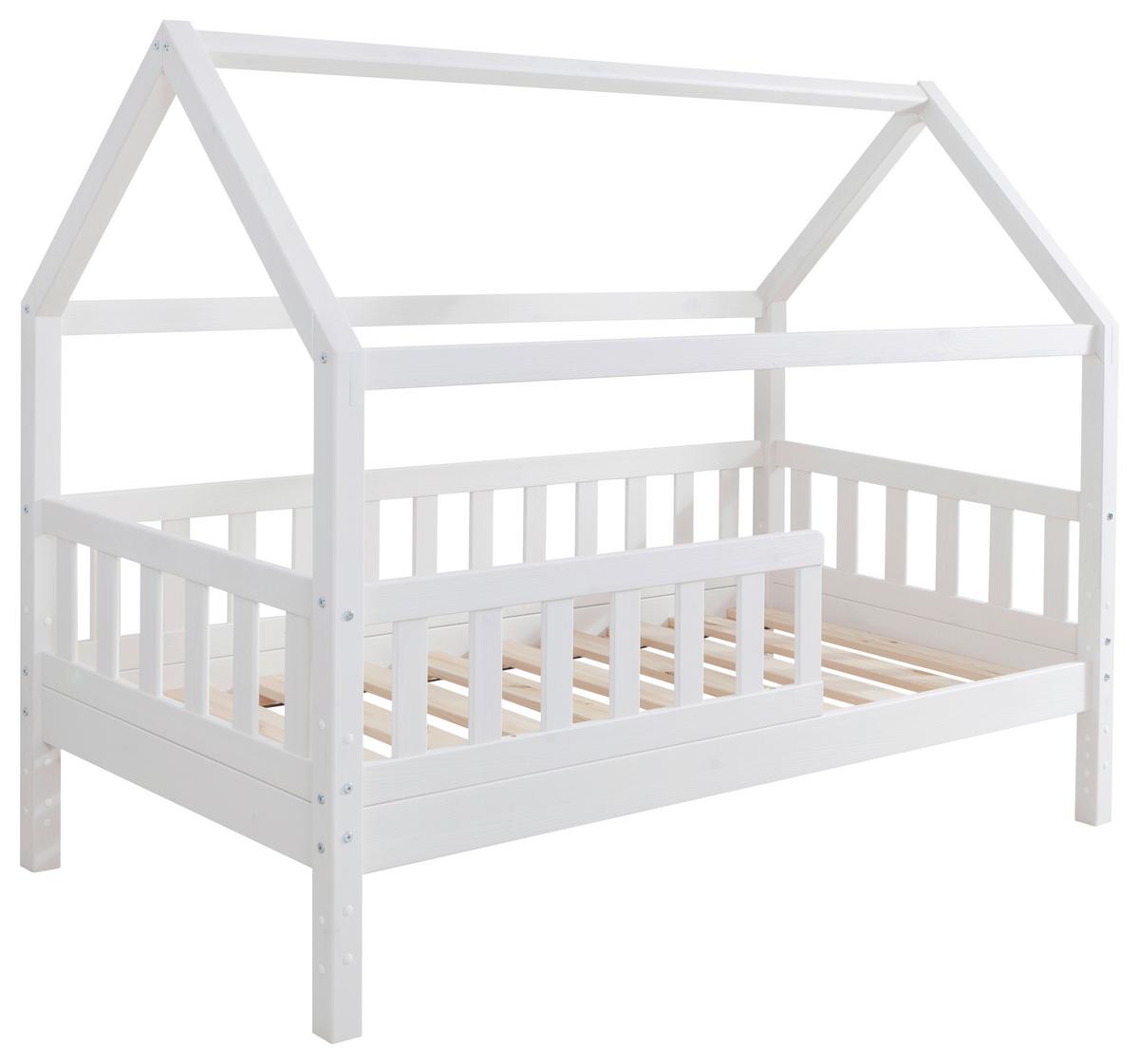 Hausbett Kay - Weiß, MODERN, Holz/Textil (80/160cm) - MID.YOU