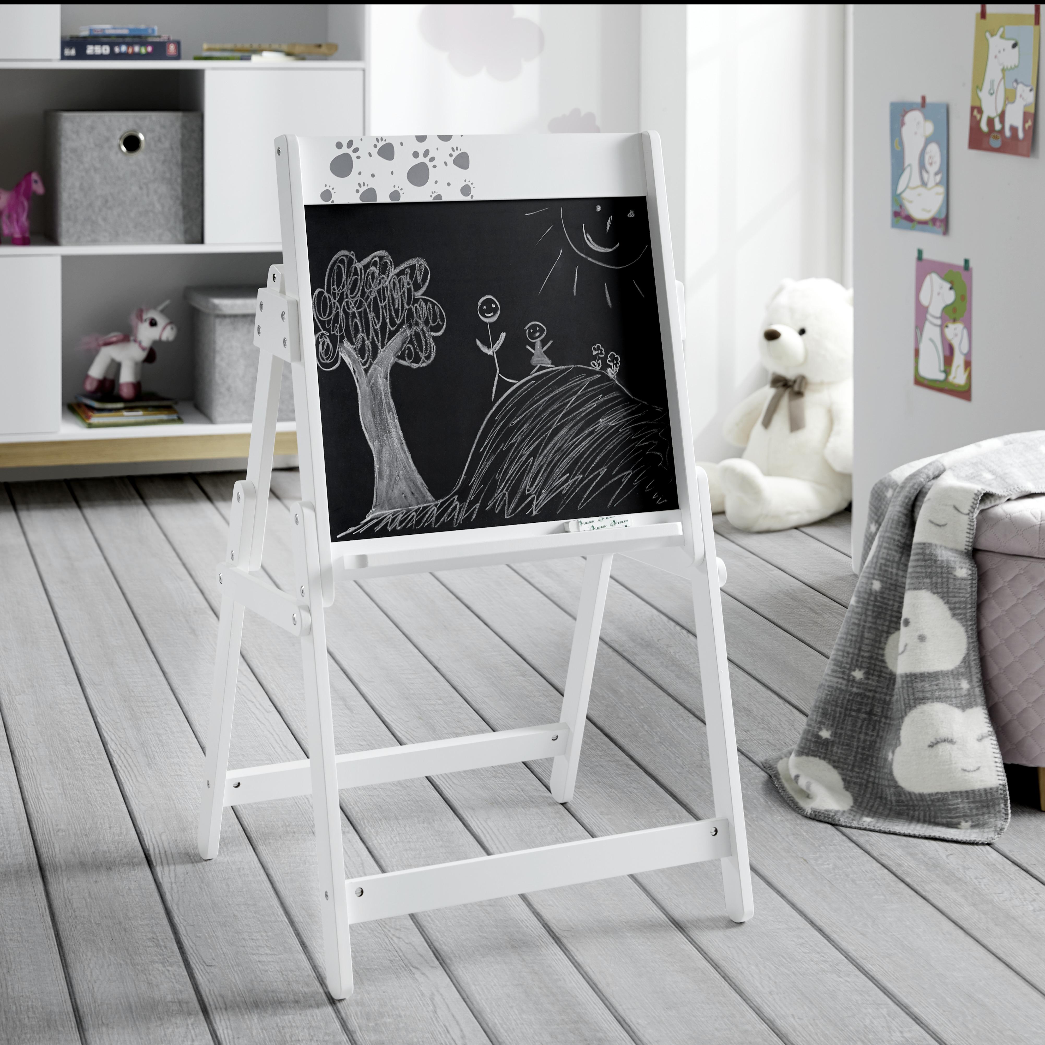 Tabuľa Na Maľovanie Sami - sivá/biela, Moderný (55,7/90/48cm) - Modern Living