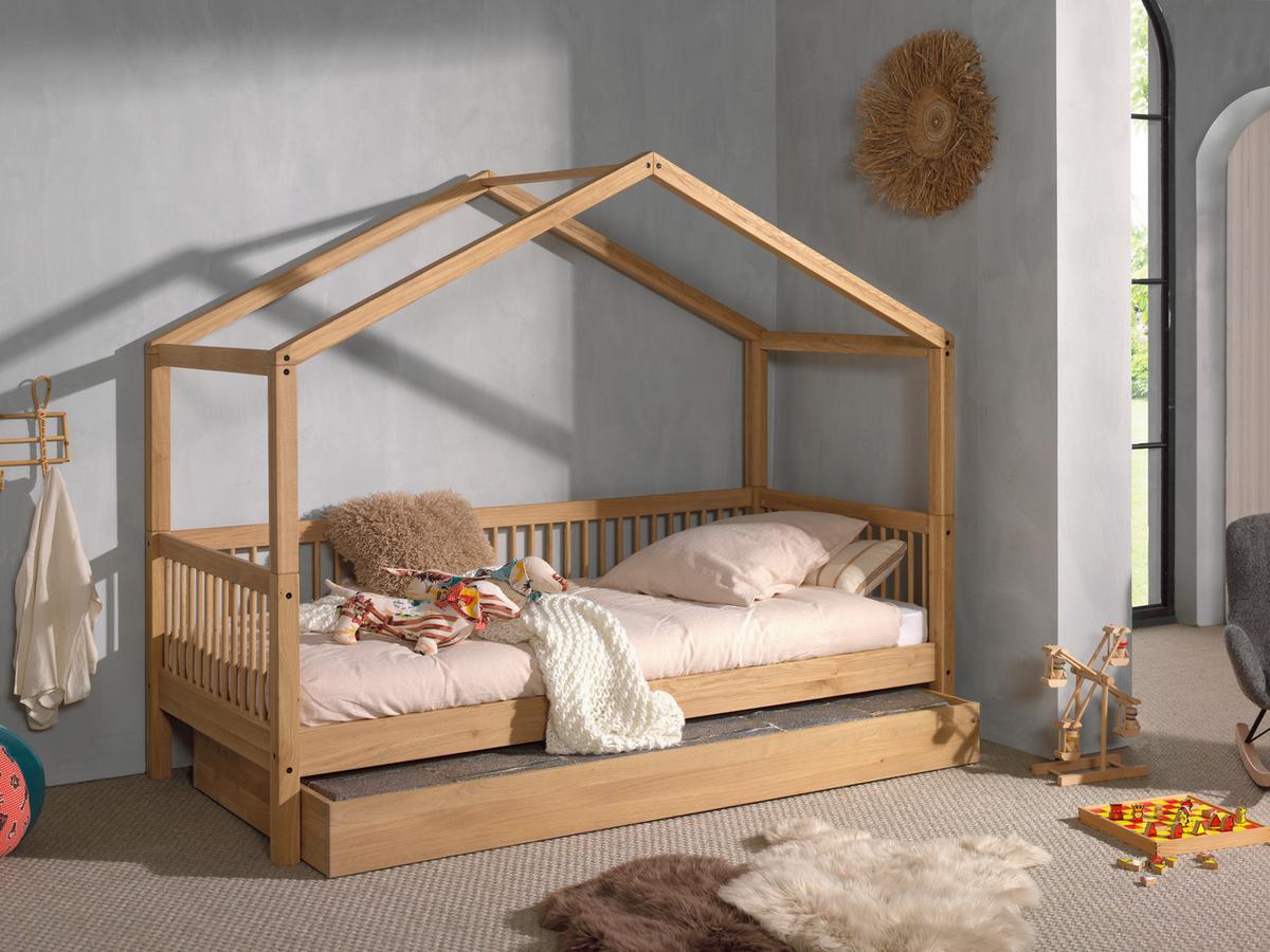 Hausbett Forrest Naturfarben 90x200cm - Naturfarben, MODERN, Holz/Holzwerkstoff (90/200cm) - Vipack