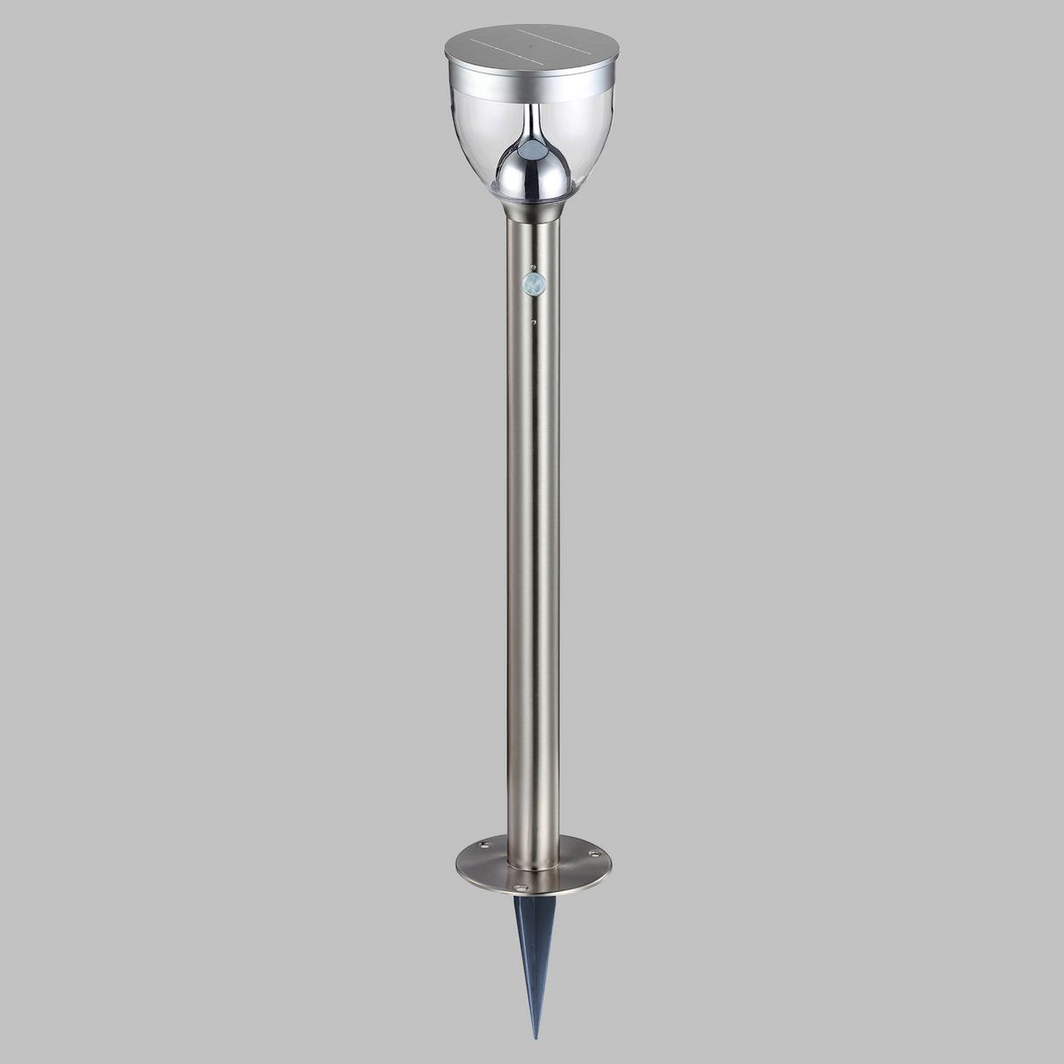 Led-solarleuchte Grau Tania 16xled H: 96 Cm - Klar/Grau, MODERN, Kunststoff/Metall (16/96cm)