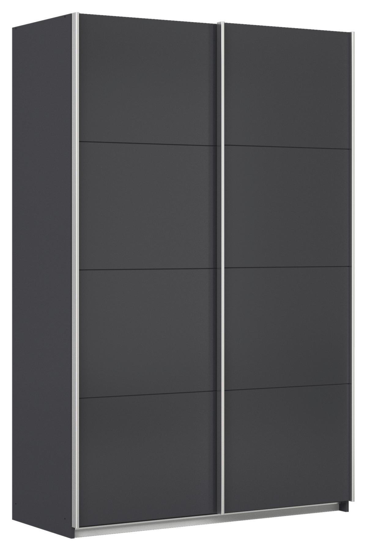 Tolóajtós Szekrény Feldkirch 136/210 Cm - antracit, Modern, faalapú anyag (136/210/62cm)