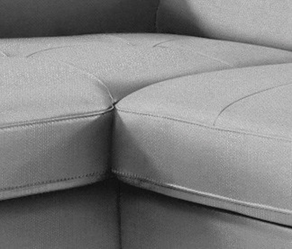 Ecksofa Sammy Hellgrau - Chromfarben/Hellgrau, Design, Textil (169/226cm) - Livetastic