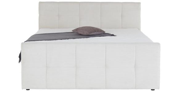 Boxspringbett mit Topper Mit Bettkasten 180x200 cm Medino - Beige, KONVENTIONELL, Holz/Holzwerkstoff (180/200cm) - Luca Bessoni