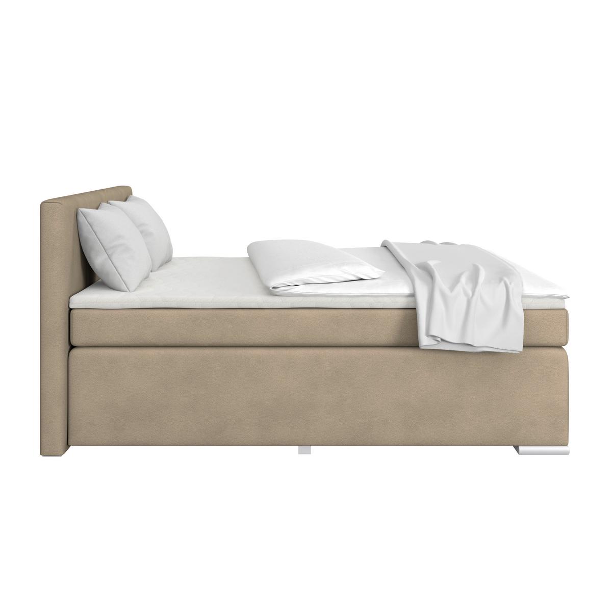 Boxspringbett Mira 1 - Taupe, Basics, Holz/Kunststoff (180/200cm)