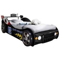 Autobett Energy Rennwagen 90x200 Schwarz mit Beleuchtung - Schwarz, KONVENTIONELL, Holzwerkstoff (90/200cm) - MID.YOU
