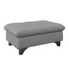 Hocker Gemini Dunkelgrau, B: 108cm - Chromfarben/Dunkelgrau, KONVENTIONELL, Textil (108/46/108cm)