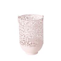 Mécsestartó Falco - világos rózsaszín, Basics, Üveg/fém (17/17/27cm)